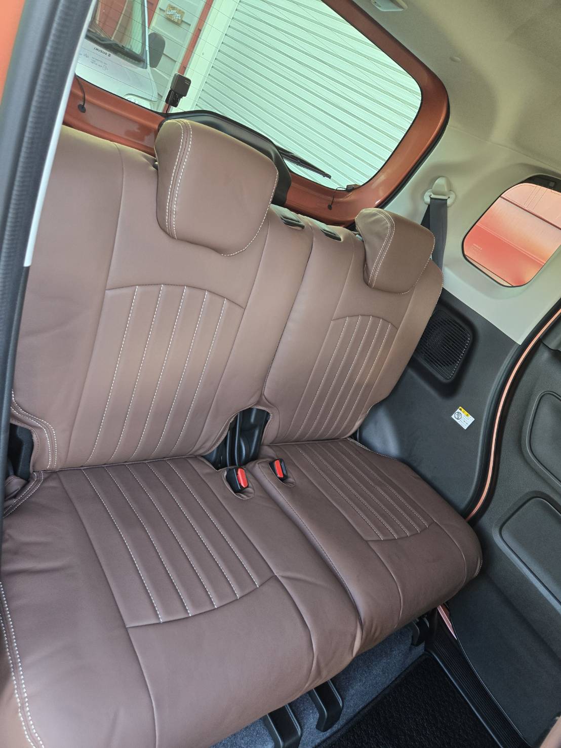 スズキワゴンRスマイル  シートカバー取り付け