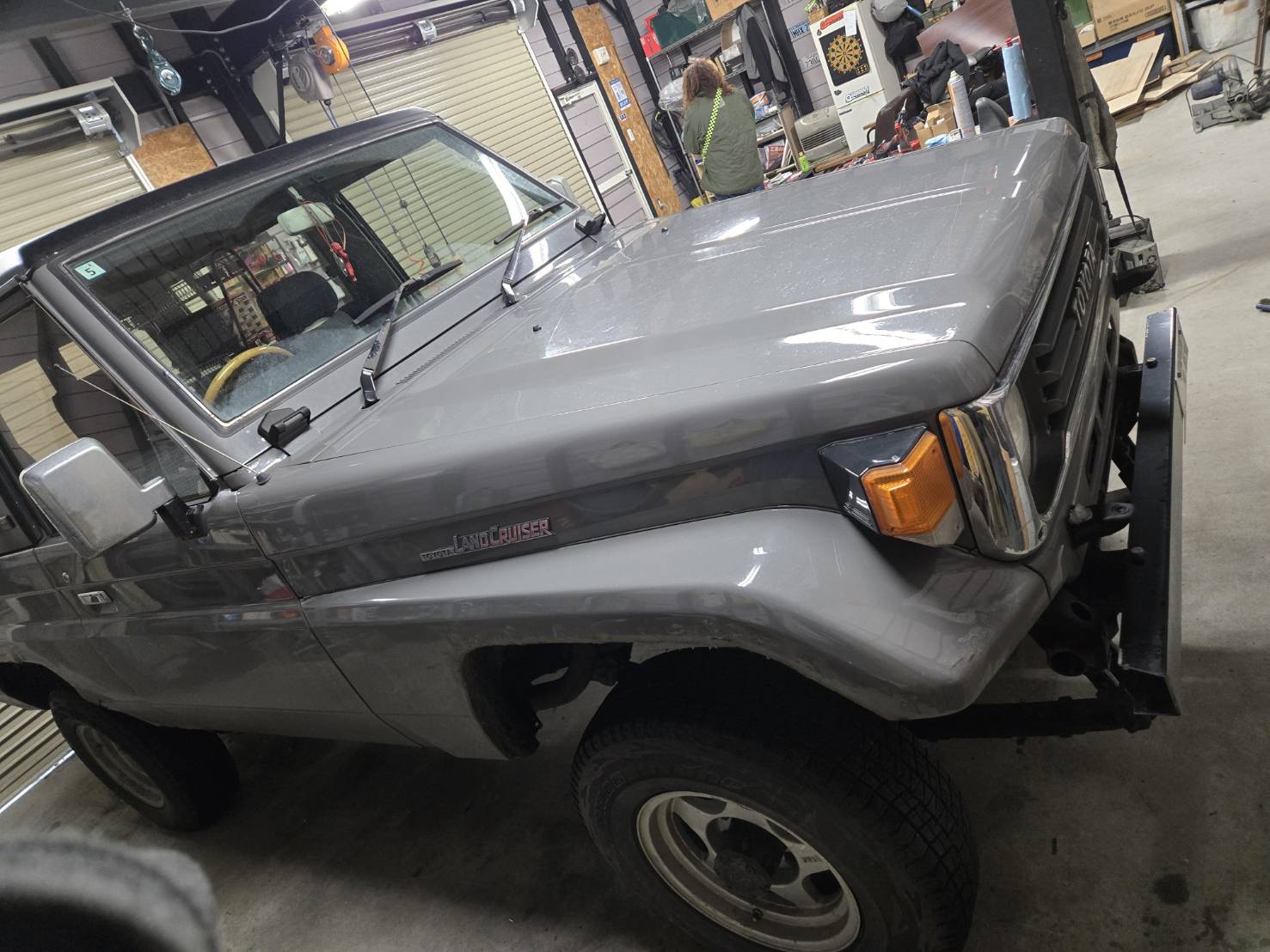 トヨタ　ランドクルーザー73　VE-AUDIO プレミアムオンダッシュスピーカー取り付け